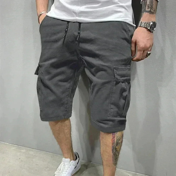 Dark Grey Mens Shorts - Picture 3 of 5